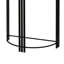 White Marble Console Table for Hallway & Living Room Furniture, Black Metal Slim Entry Hall Table