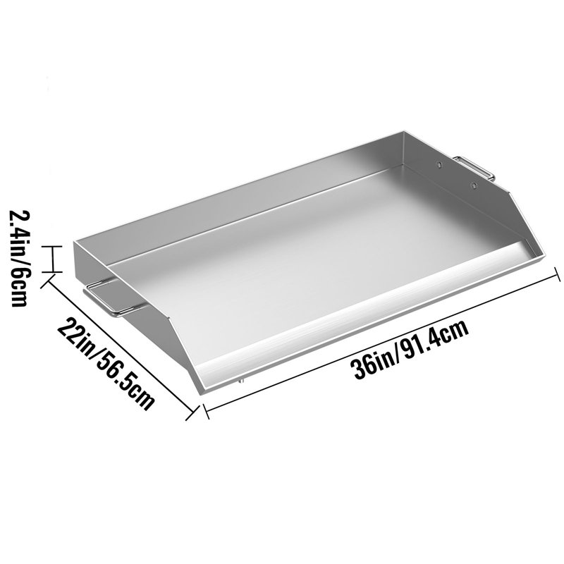 36" Non-Stick Stainless Steel Griddle