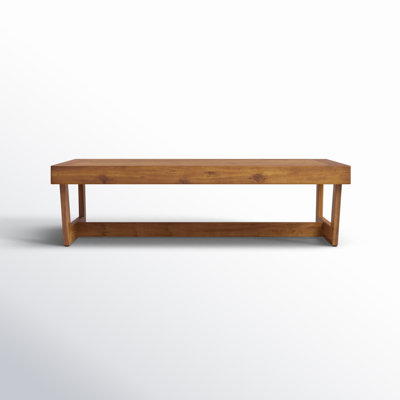 Louise Rectangular Acacia Outdoor Coffee Table , 39.5'' in. W 24.5'' in. D