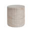 Outdoor/Indoor Lightweight Concrete Side Table/Travertine Finish
