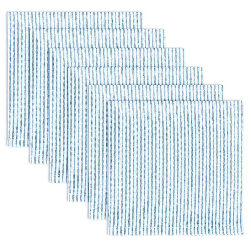 Alltawanna Square Napkin, Sky Blue/White