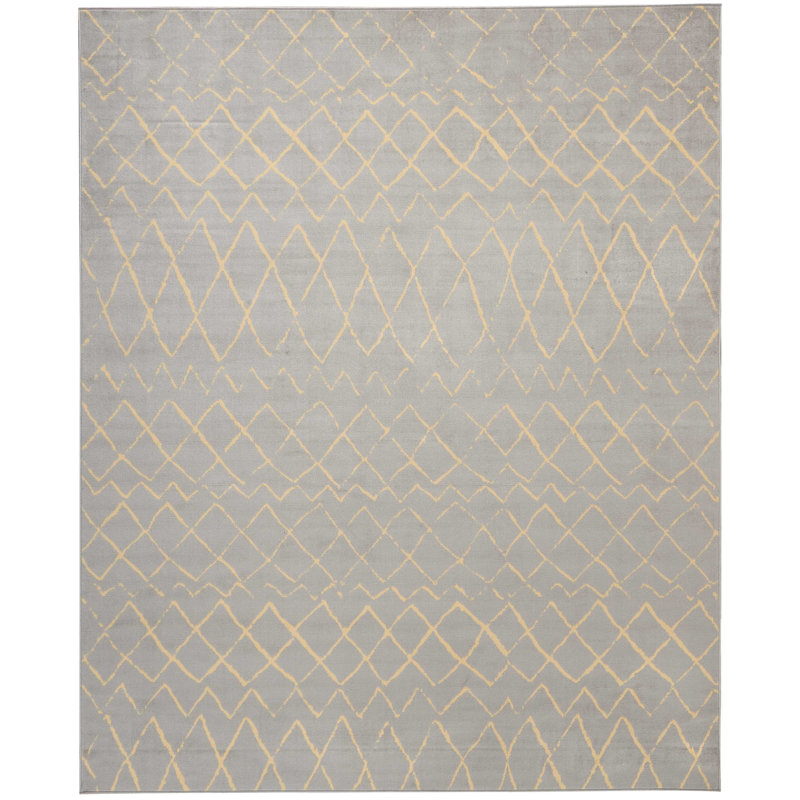 Budyoni Geometric Indoor Rug, Rectangle 7'10" x 9'10"