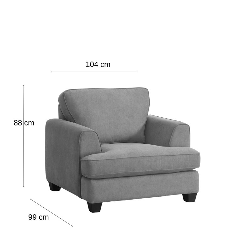 Upholstered Armchair, Flamingo