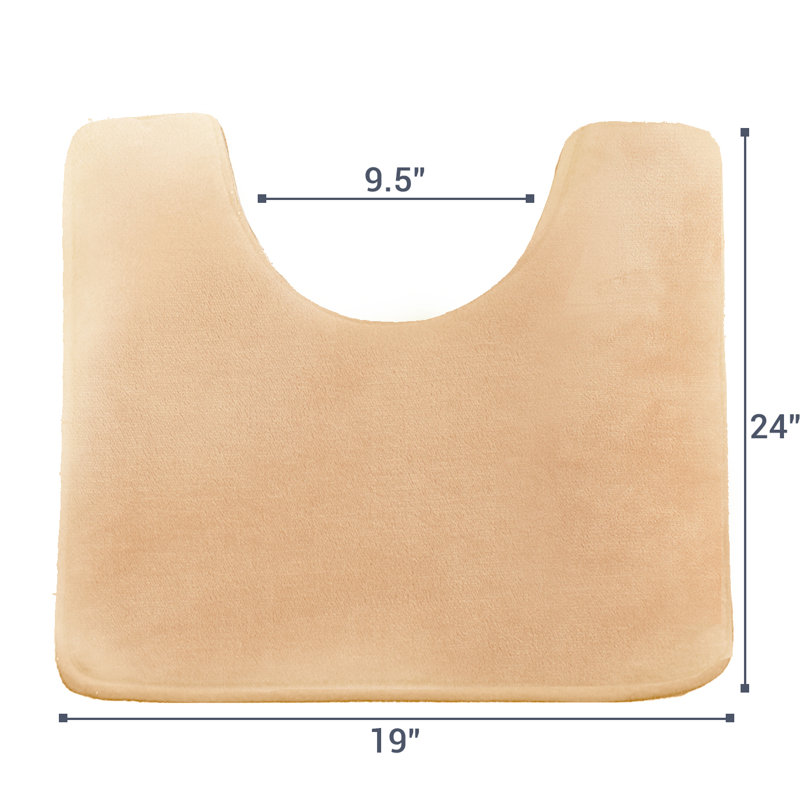 Ashland Non-Slip Contour Mat, Cream Beige