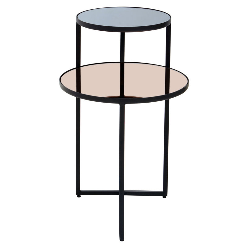 Glass Top Frame End Table