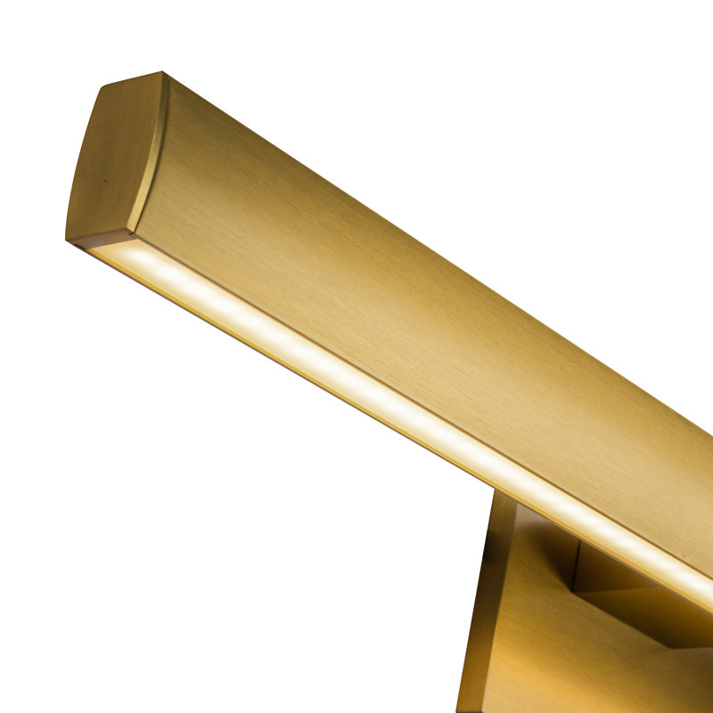 Vera 1 - Light LED Bath Bar, Brushed Gold