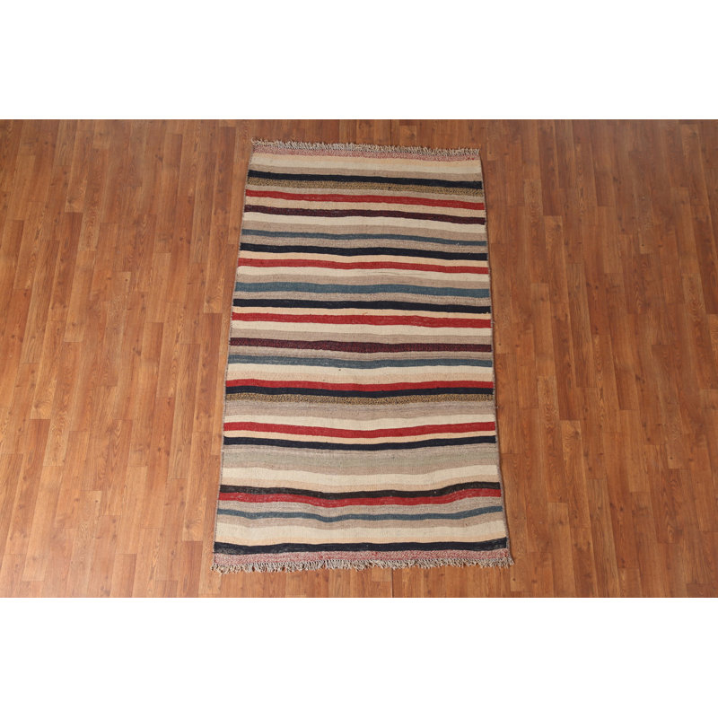 Tapis rayé kilim 4 x 6