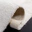 Tapis ivoire / beige en laine et coton tissé à plat à la main Brogun-834805866