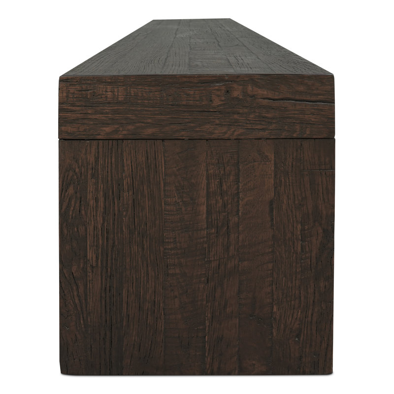 Adams Solid Wood Bench, Brown
