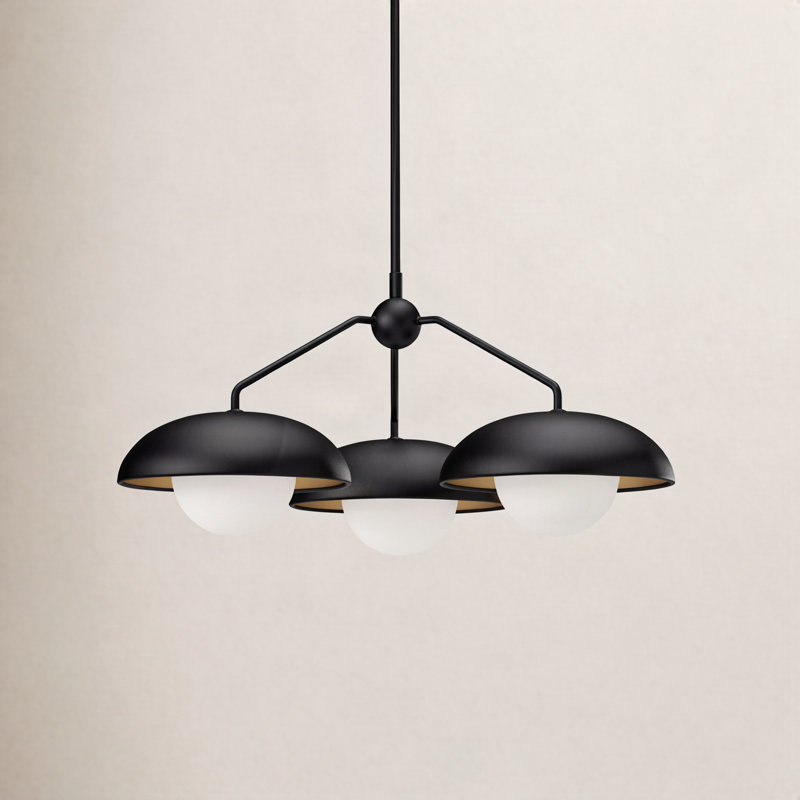 Alessia 3 - Light Sphere Chandelier, Matte Black