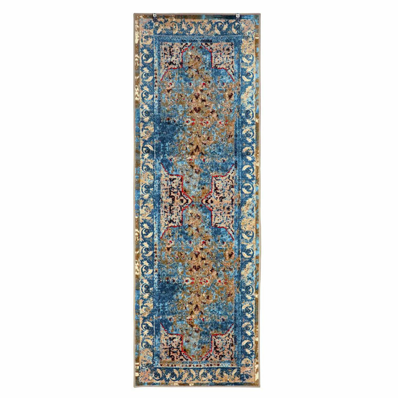 Myra Modern Traditional Bakhtiari Pattern Area Rug, Runner 2'7" x 8'