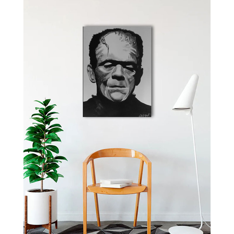 Frankenstein - reproduction sur toile tendue, H 32 po x l 24 po