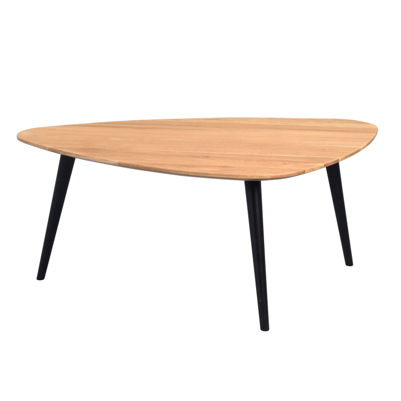 Yoder Solid Wood Three Leg Coffee Table, 44cm H x 105cm W x 70cm D