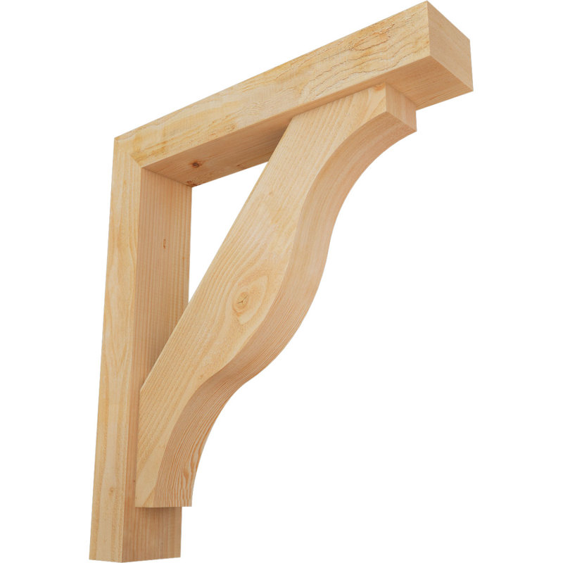 Support Funston Block avec support décalé, 36 x 32, Sapin Douglas de l 6 po (scié brut)