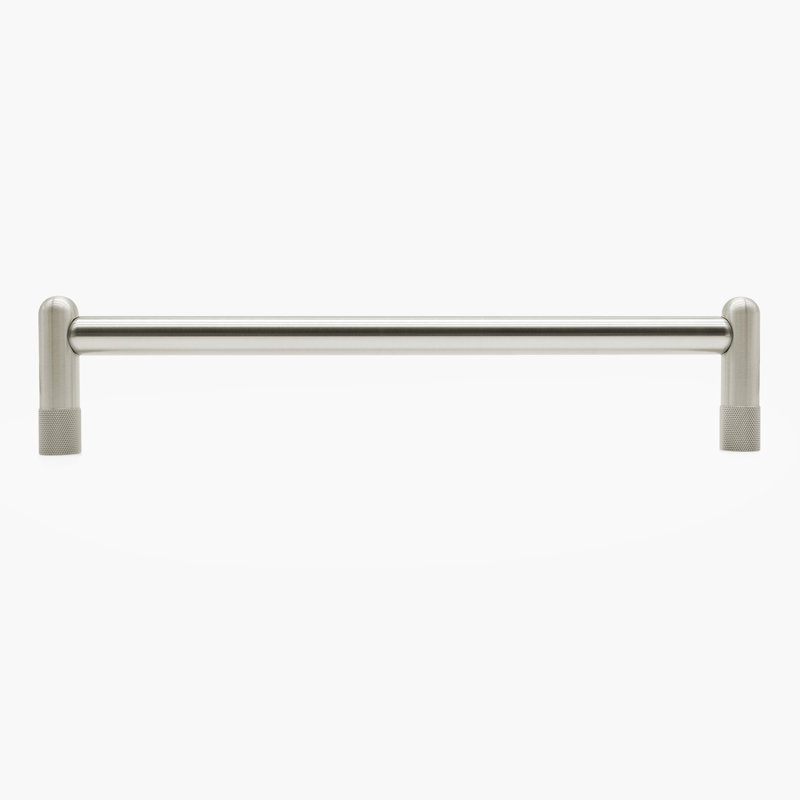Knurled Appliance Pull, Satin Nickel, 12"