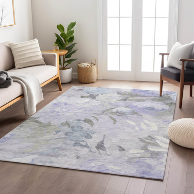 Machine Washable Indoor/Outdoor Jenning ACN2264 Floral Rug