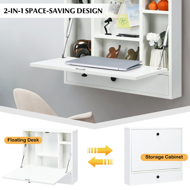 Hideaway Home Office Desk - Hidden Storage Compartment - Spaceman