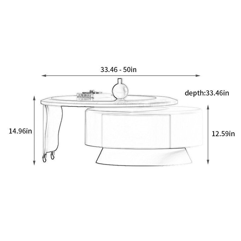 Table de bout Spin Creative