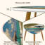Ensemble de 2 tables basses gigognes Triangle