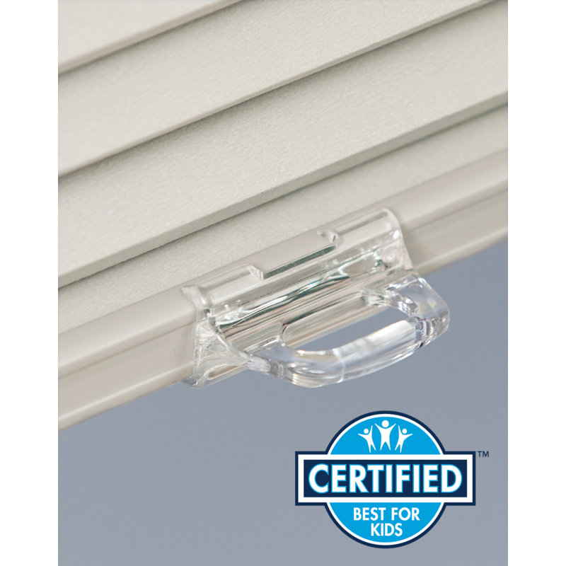 Store alvéolaire semi-transparent sans cordon, L 72 po, l 30 po, Blanc hivernal