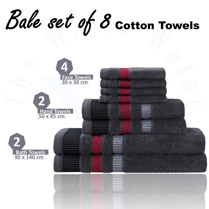 100% Cotton Mulit-Size Set, Charcoal