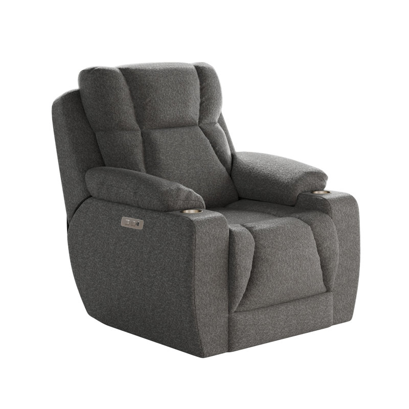 Fauteuil inclinable près du mur pour homme, Microfibre, Granite