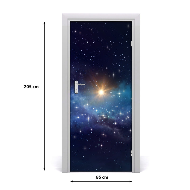 Starry Sky Adhesive Door Decal