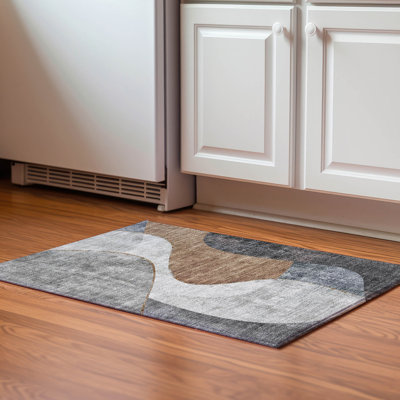 Premium Machine Washable Cerrito Gray Rug