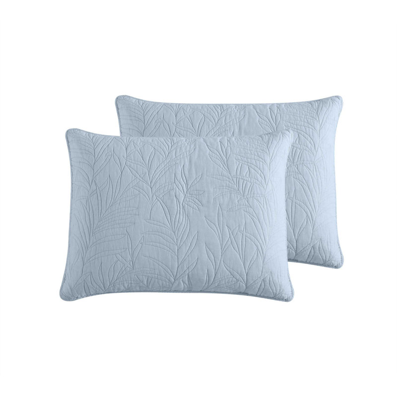 Solid Costa Sera 100% Cotton Envelope Sham, Blue, King
