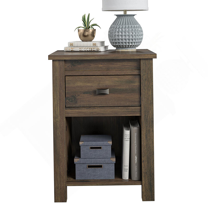 Rondae 17.8'' W Solid Wood Nightstand