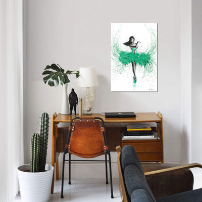 Southern Jade Ballerina I by Ashvin Harrison - Wrapped Canvas Graphic Art