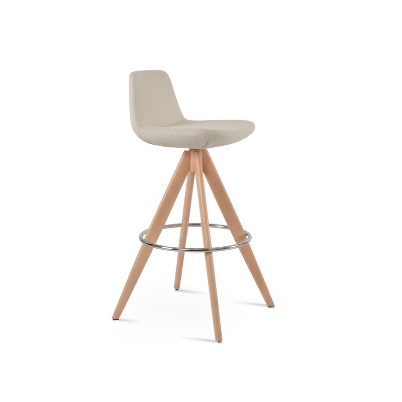 Tabouret Pera Pyramid, Beige, Très grand (siège d'une hauteur de 36,5 po)
