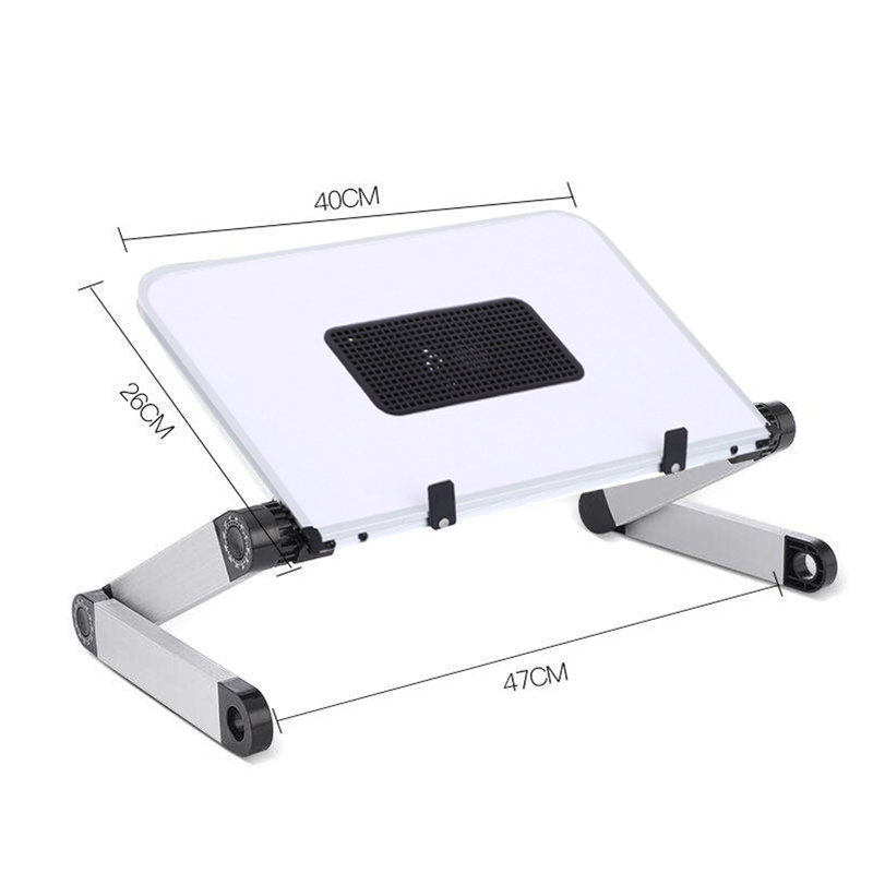 Adjustable Metal Base Standing Desk Converter, White