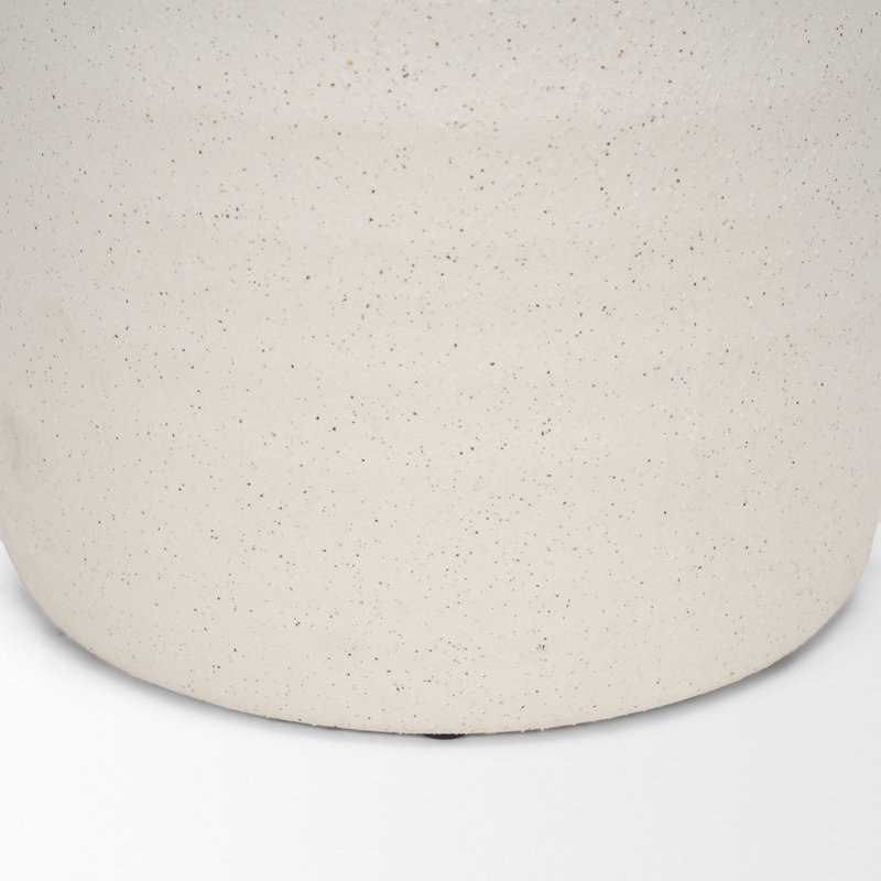 Grand vase en céramique Shorsey, Beige, H 15,35 po x l 9,44 po x P 9,05 po
