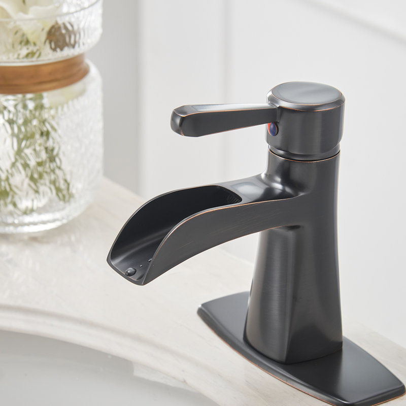 Single-handle Bathroom Faucet with Drain Assembly, Oil Rubbed Bronze