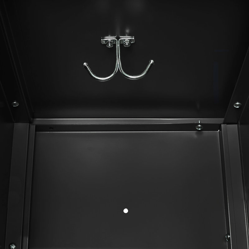 Casiers en métal à 9 portes H 72 po avec serrure Caraballo - Solution de rangement robuste pour divers espaces.