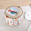 Kabbi 44cm Wide Round No Pattern Footstool Ottoman