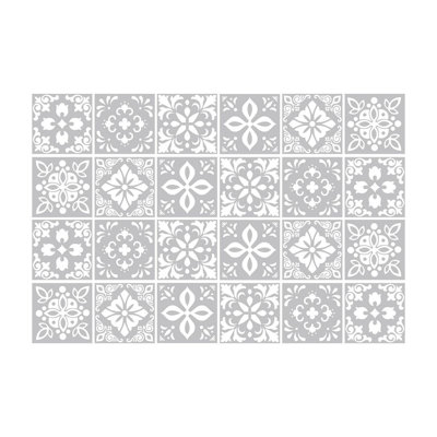 5.91 in. W x 5.91 in. L Shower Peel and Stick Field Tile