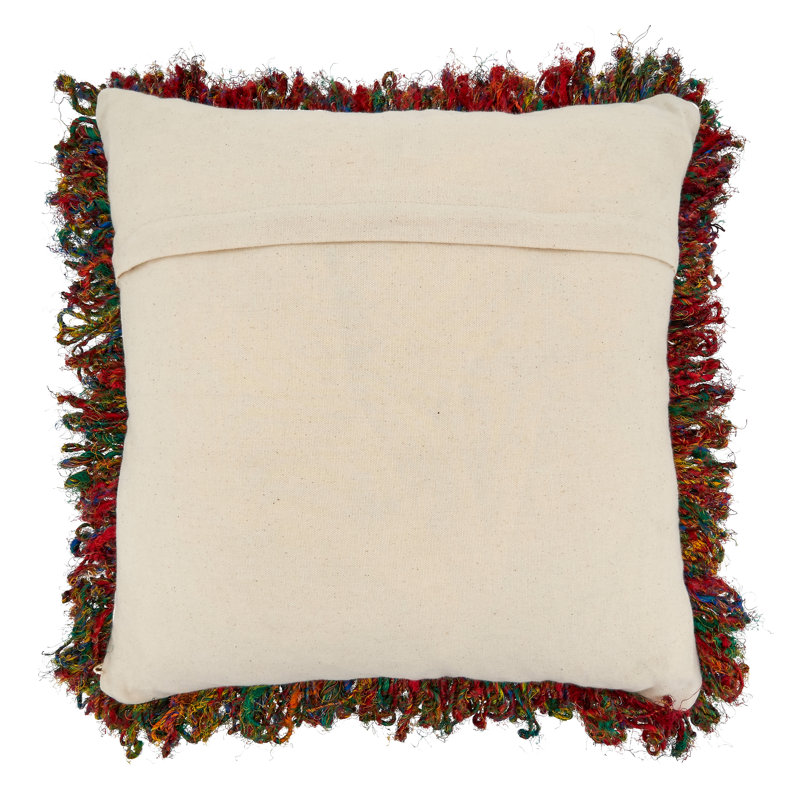 Lucca Multicolor Cotton Boho Circle Pillow Cover