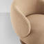 Chaises demi-tonneau pivotantes modernes avec base en bois-542708891