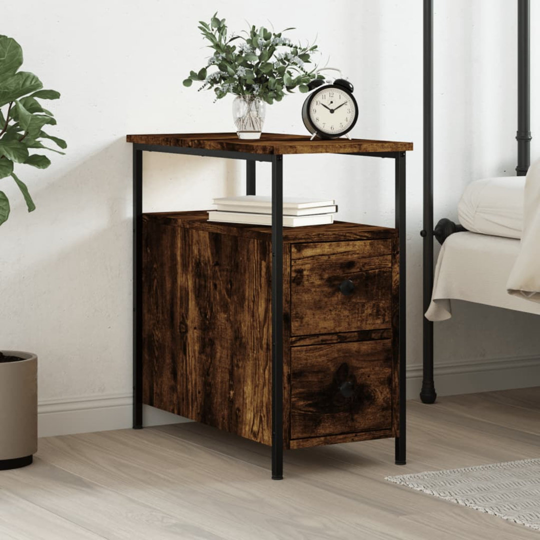 Bourkelands 2 Drawer Bedside Table