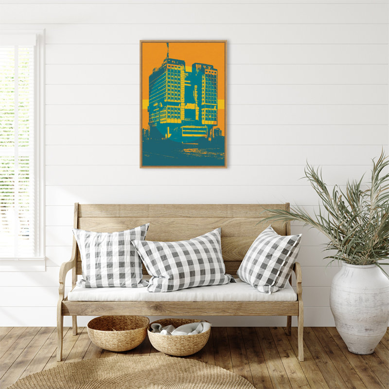 "Architecture IV" par Gary William, reproduction d'art sur toile encadrée, H 33 po x l 23 po