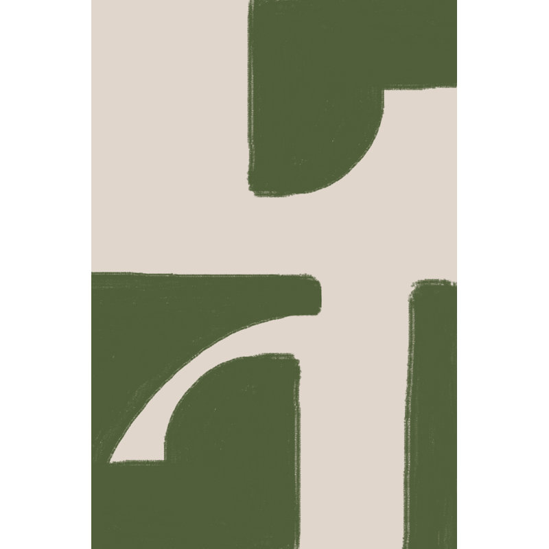 " Green Beige Modern " by THE, 84" H x 54" W