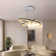 Modern LED pendant light, dimmable LED dining table with remote control