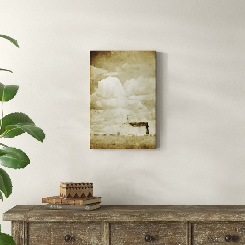 « farm-big sky », reproduction de photo sur toile, H 24 po x l 16 po