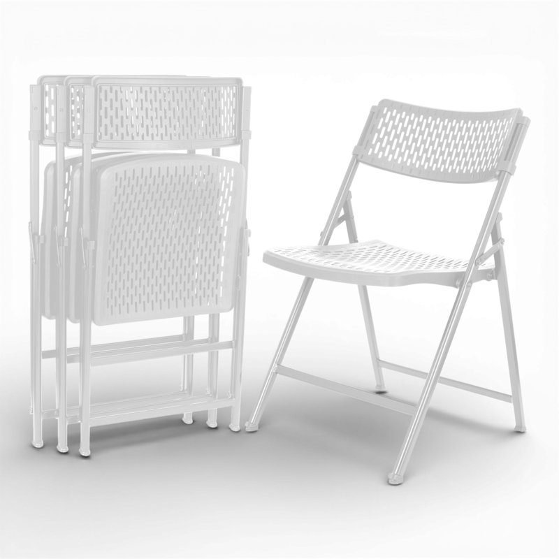 Ensemble de chaises pliantes Ava, Blanc