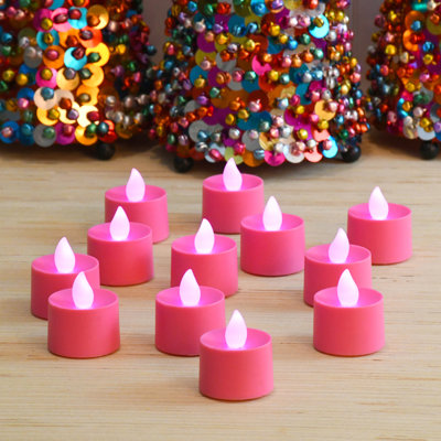 12 Piece Unscented Flameless Candle Set