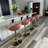 Kshaun Swivel Upholstered Adjustable Height Counter Stool with Metal Frame-676201121