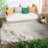 Medusa Clesha Solid Striped Border Indoor Outdoor Gray Ivory Flatweave Rug-60394704
