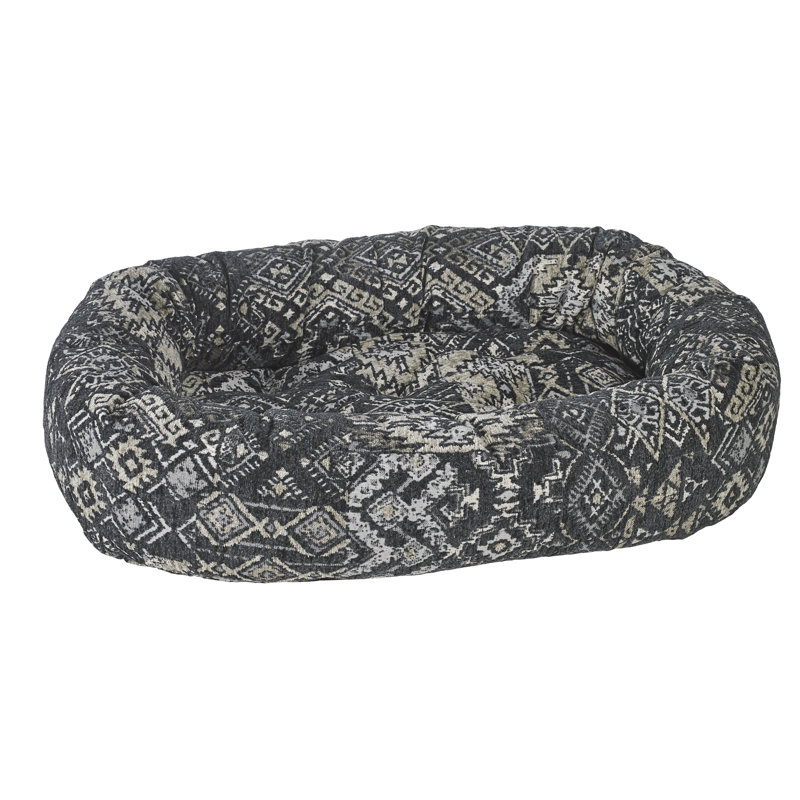 Geometric Polyester Pet Bed, Medium (35" W x 27" D x 8" H)